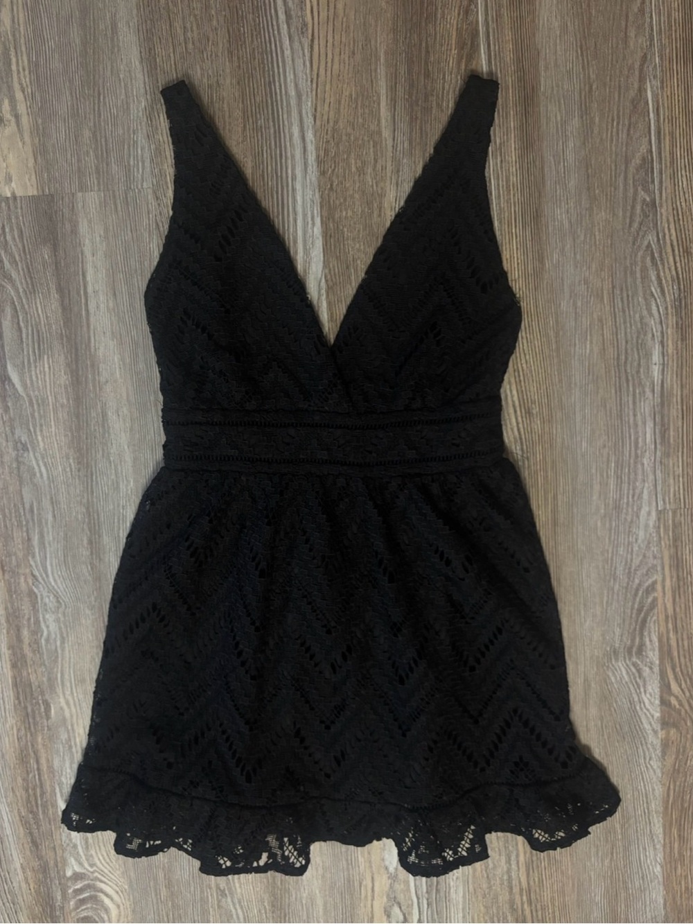 NWT Sugar & Lips Black Lace Dress - M